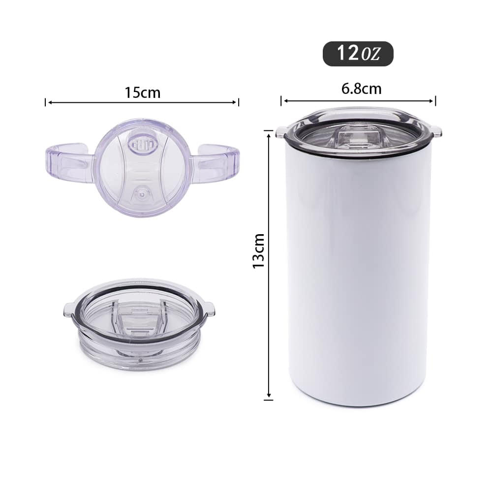 12oz Baby Sippy Cups Tumblers with Duo Lids Sublimation Blanks