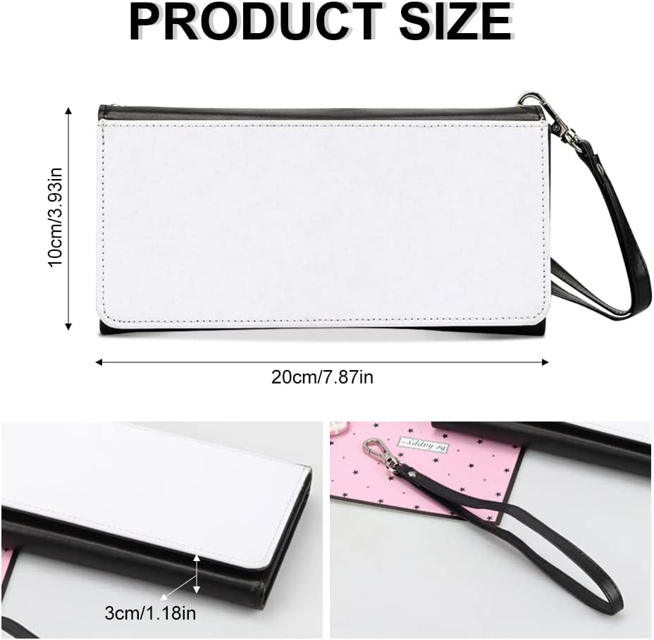Women's Clutch Wallet Faux Leather Sublimation Blanks