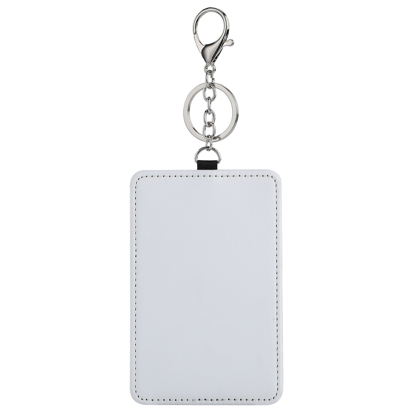 PU Leather Card Holder Keychains Sublimation Blanks