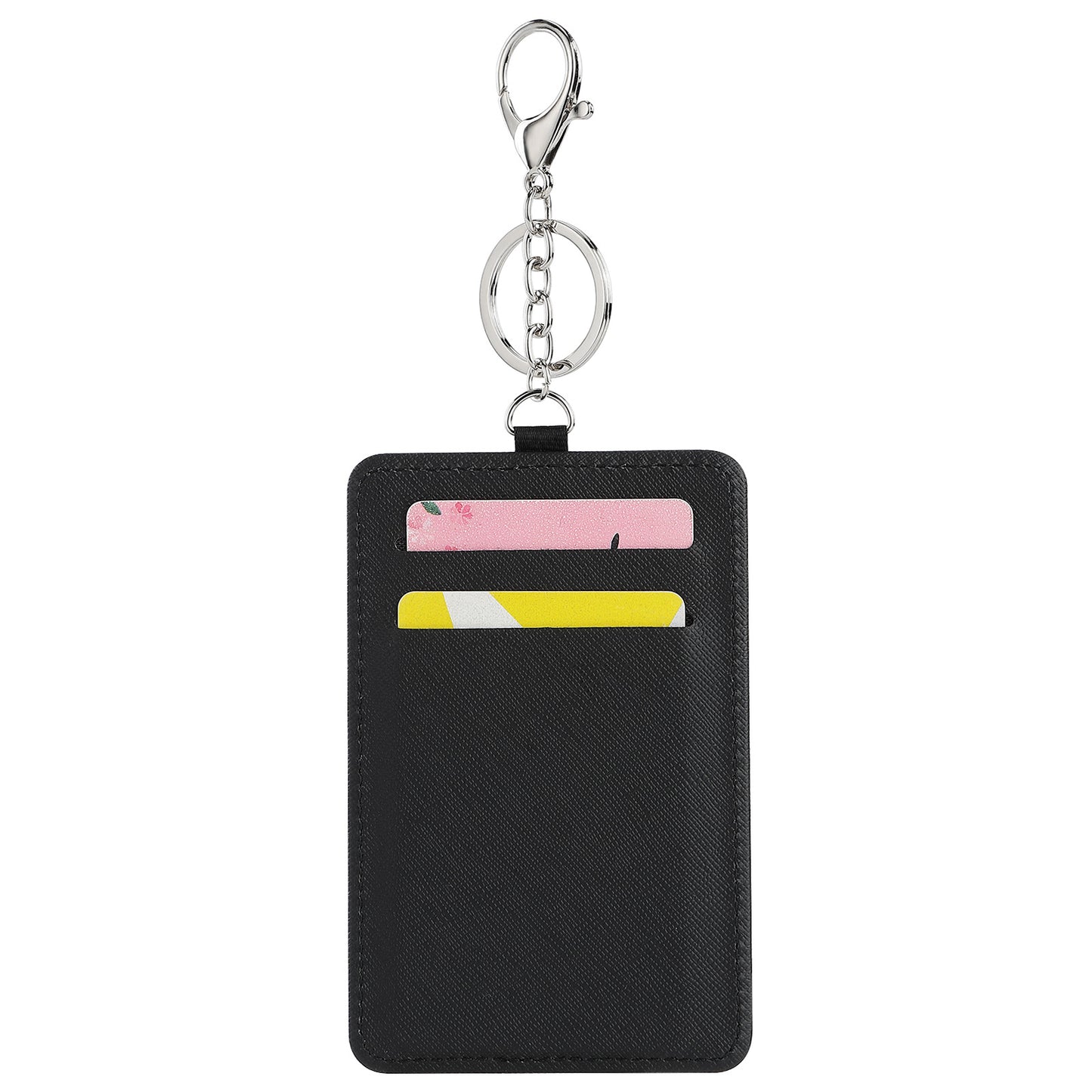 PU Leather Card Holder Keychains Sublimation Blanks