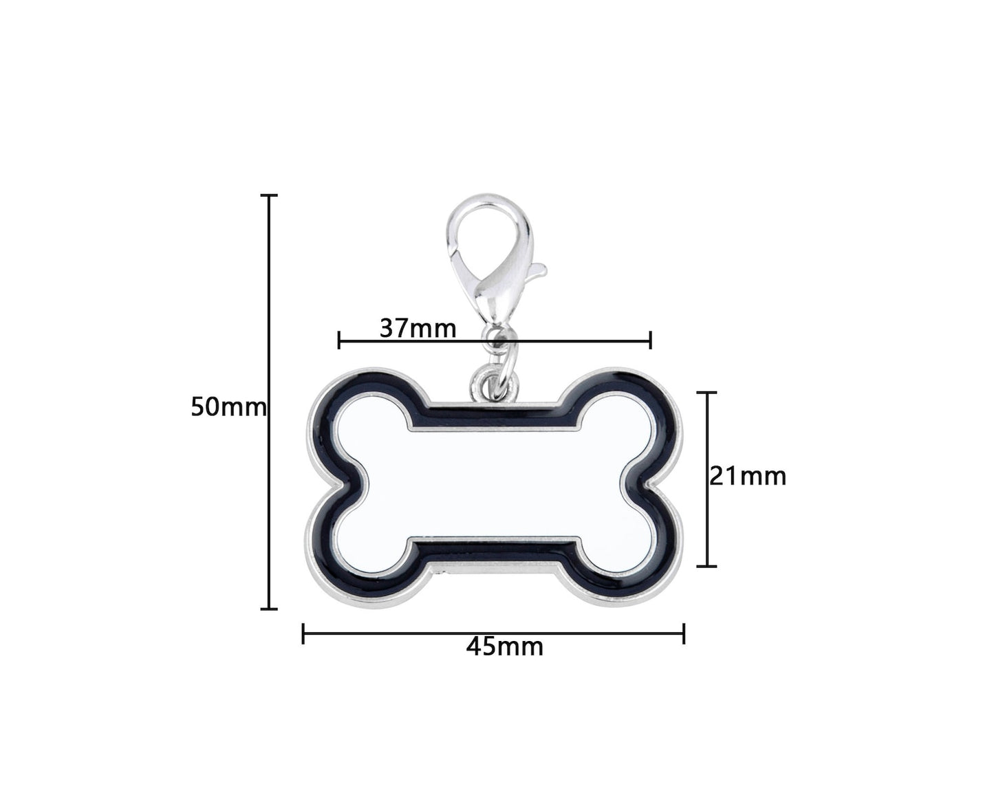 Bone Shaped Dog Tags Sublimation Blanks