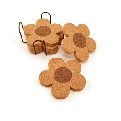 TikTok Trending Flower Cork Coasters for Glass Cans