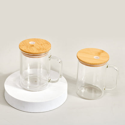 15oz Snow Globe Glass Mug Sublimation Blanks