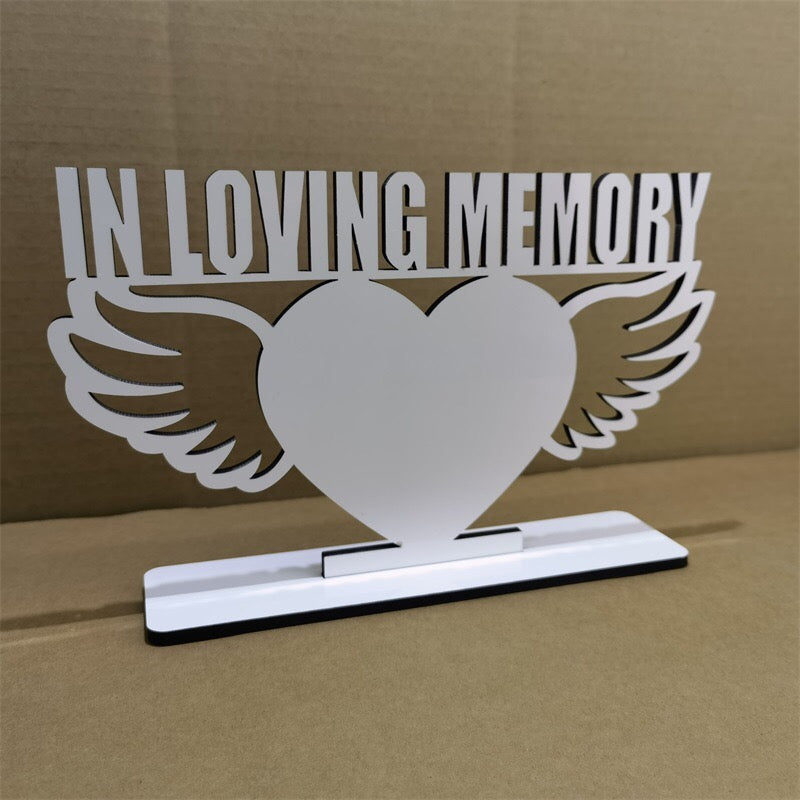 In Loving Memory Photo Panel Decor Sublimation Blanks