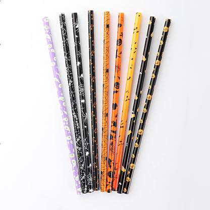 Halloween Reusable Plastic Straws