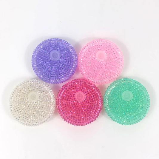 Rhinestone Bling Lids for 16oz Glass Can