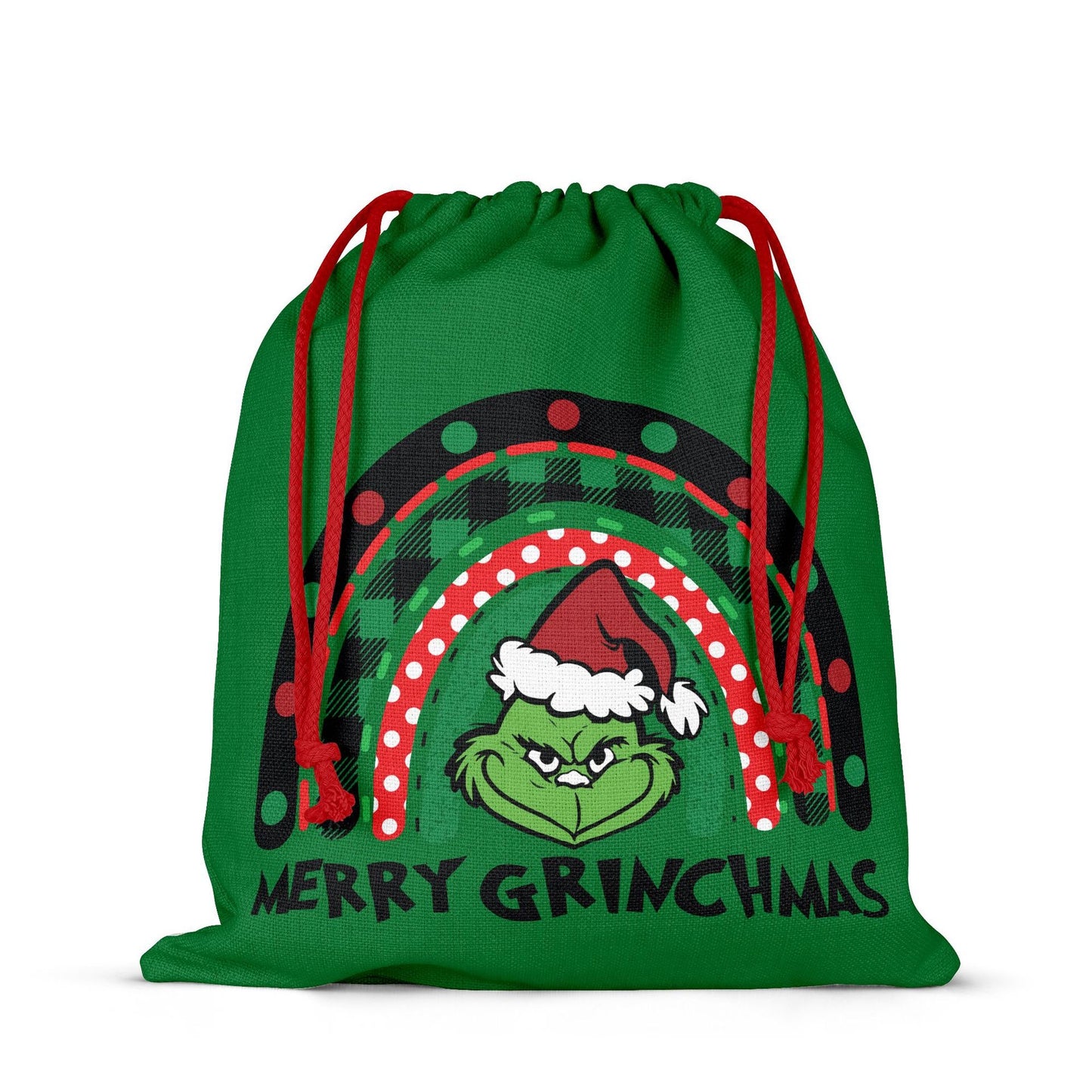 Grinch Christmas Santa Sack Gift Bag