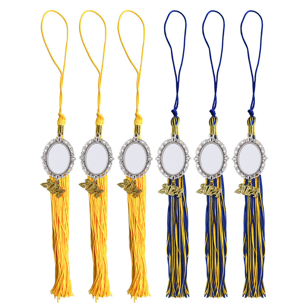 Graduation Cap Tassel Charm Sublimation Blanks