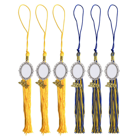 Graduation Cap Tassel Charm Sublimation Blanks