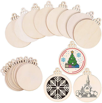 Wood Christmas Ornaments Blanks