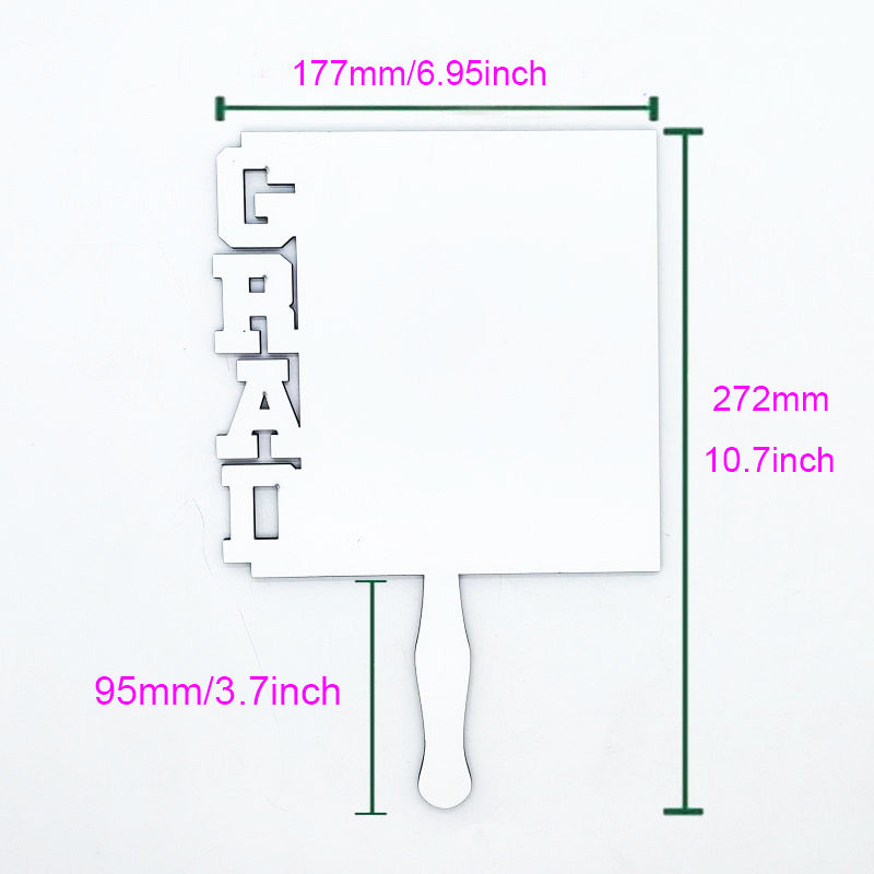 Graduation Fan Paddle Sublimation Blanks