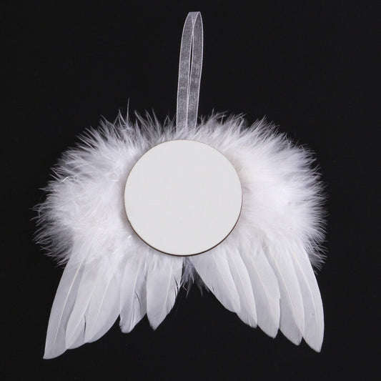 Christmas Ornaments with Angel Wings Sublimation Blanks