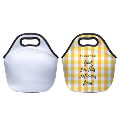 Neoprene Lunch Tote Bag Sublimation Blanks