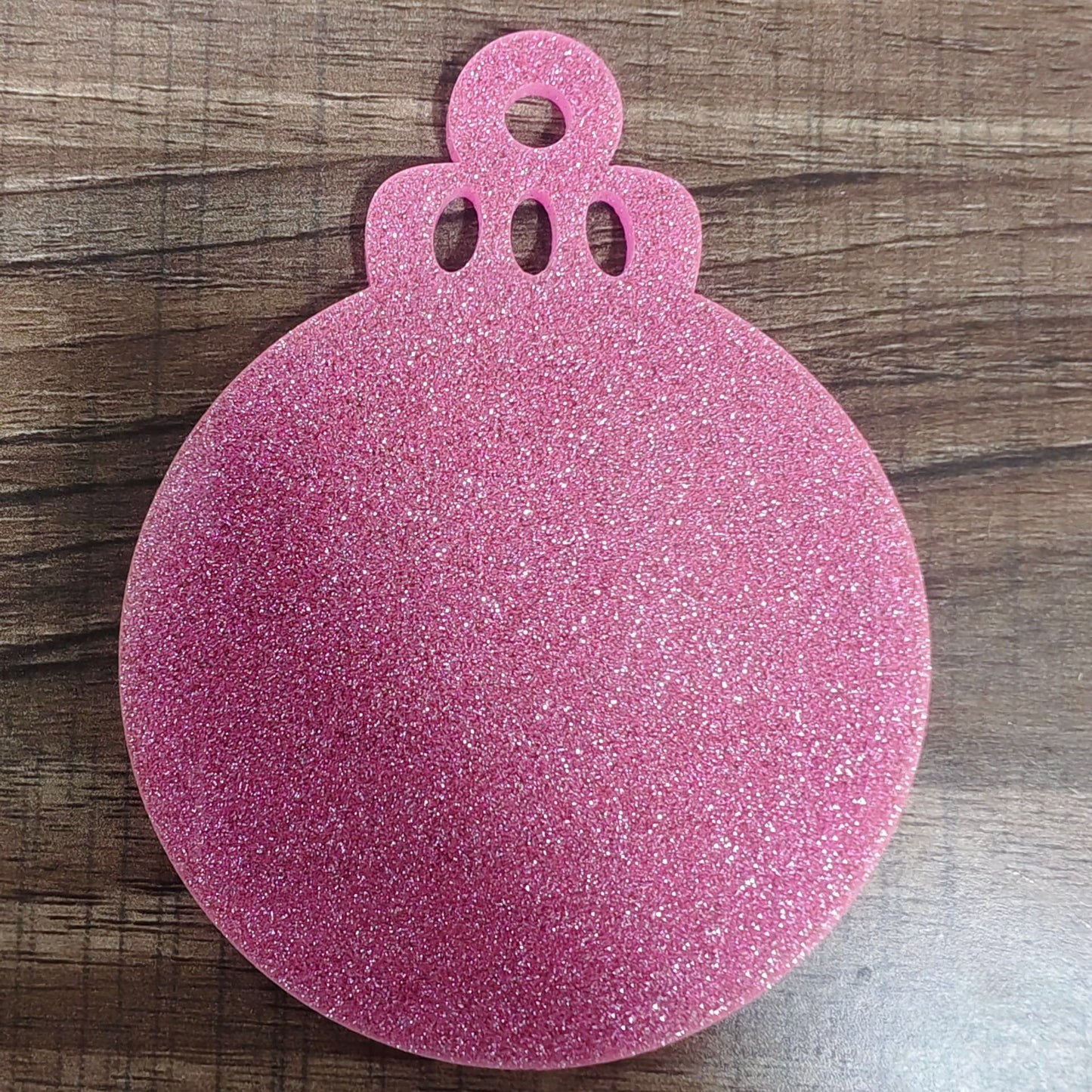 Glitter Acrylic Christmas Ornaments Blanks