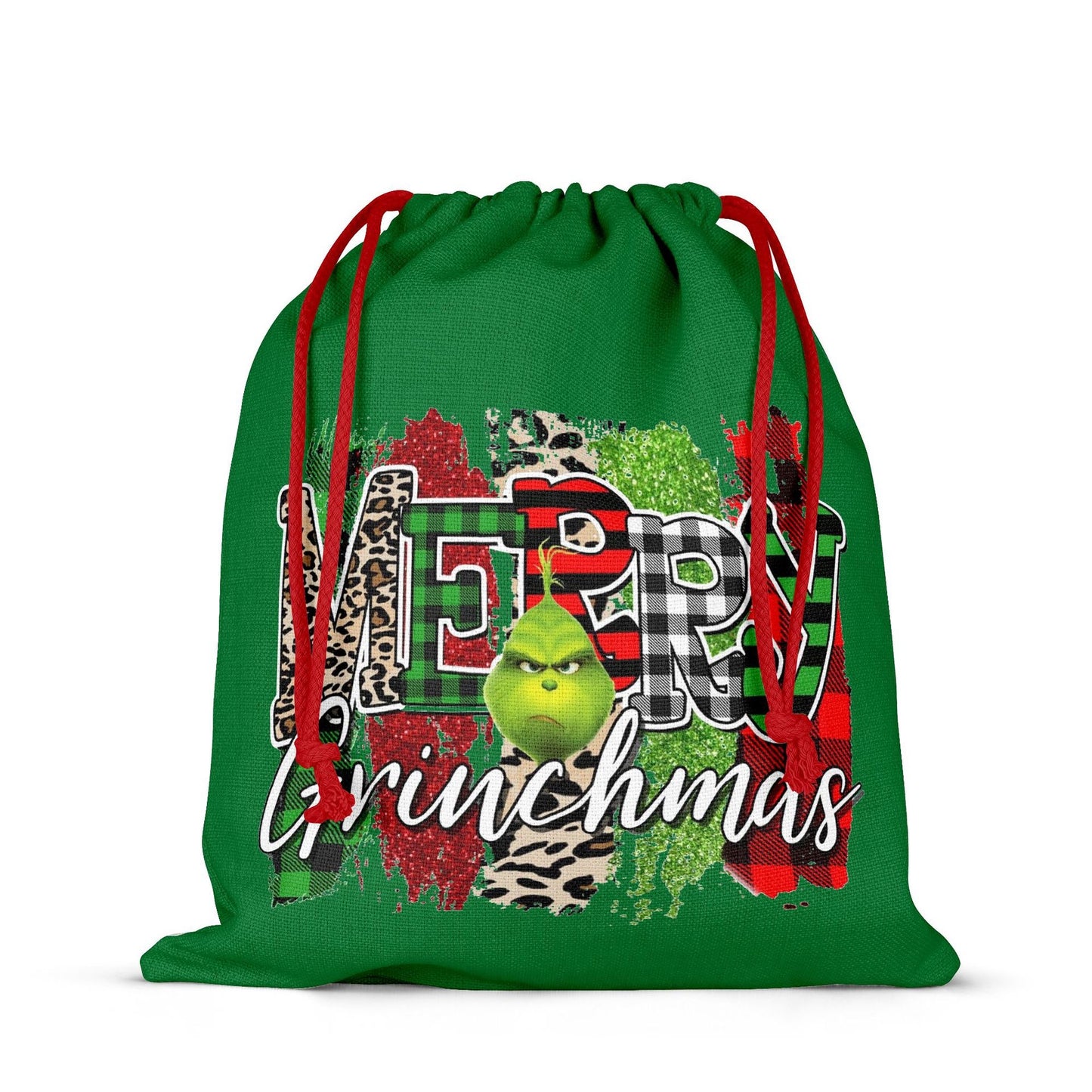 Grinch Christmas Santa Sack Gift Bag