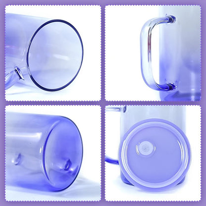 17oz Jelly Ombre Gradient Color Glass Mug Sublimation Blanks