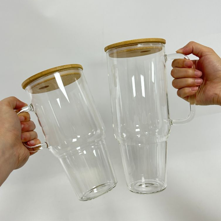 32oz 40oz Glass Tumbler Mug Sublimation Blanks