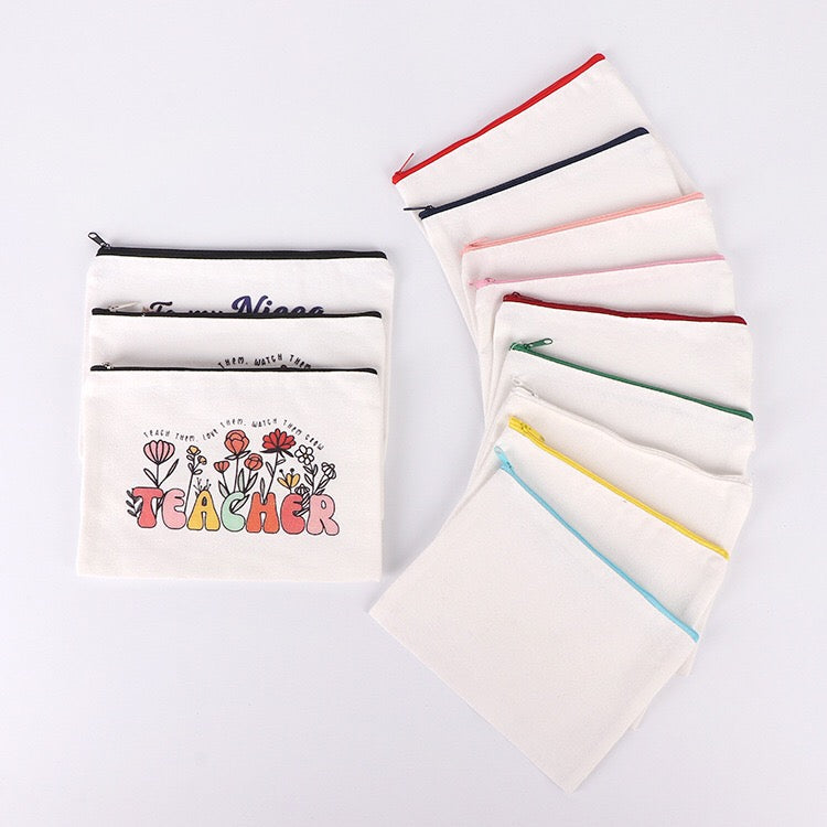 Cloth Zipper Bag Sublimation Blank