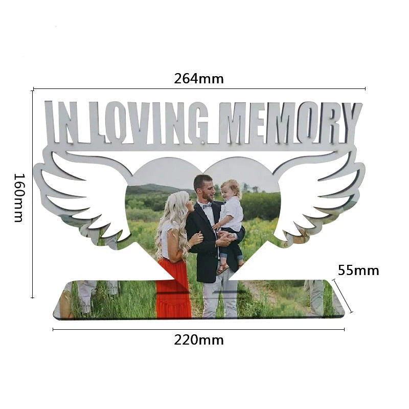 In Loving Memory Photo Panel Decor Sublimation Blanks