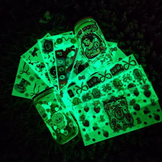 New Trend 16oz Glow in the Dark UV DTF Cup Wraps Wholesale