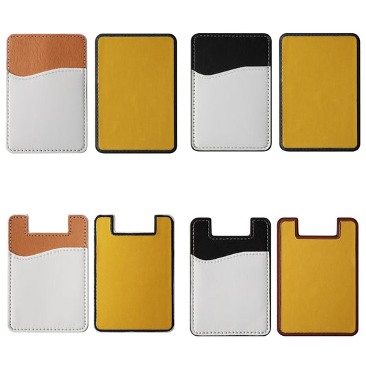 Faux Leather Phone Card Holder Sublimation Blanks