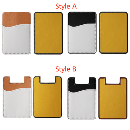 Faux Leather Phone Card Holder Sublimation Blanks