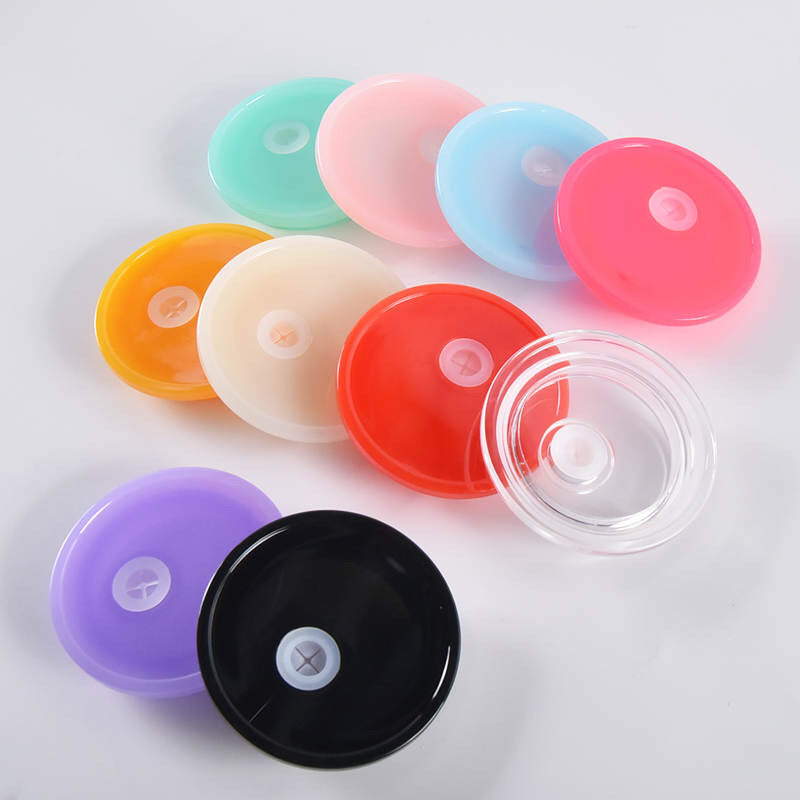 16oz Glass Cans with Color Lids Sublimation Blanks