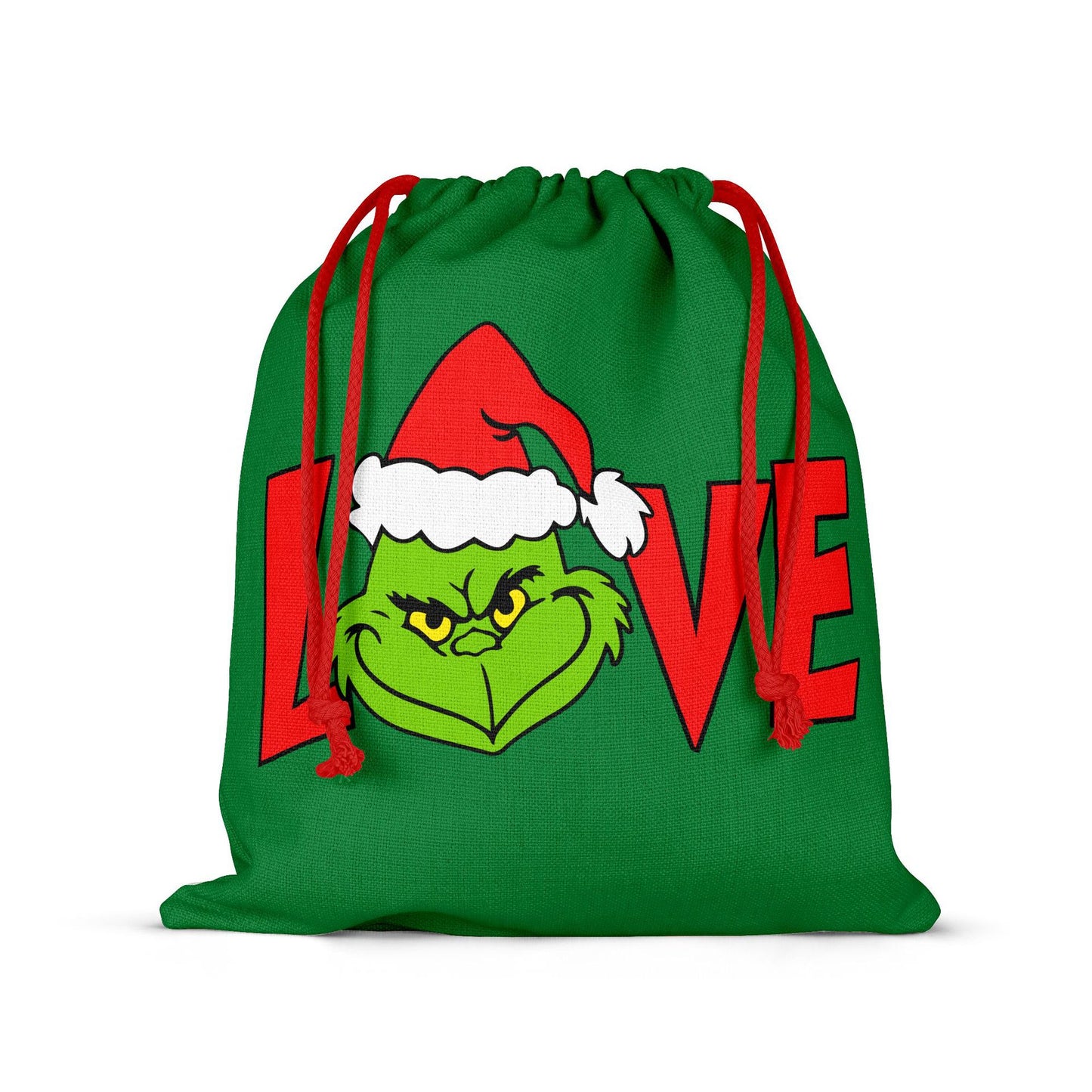 Grinch Christmas Santa Sack Gift Bag