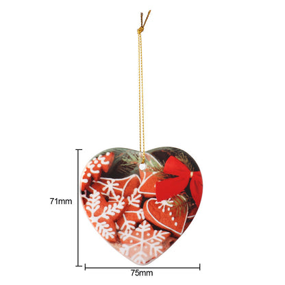 Ceramic Christmas Ornaments Sublimation Blanks