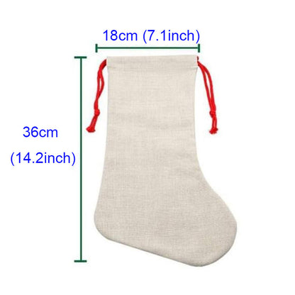 Christmas Stockings Socks Red Strings Sublimation Blanks