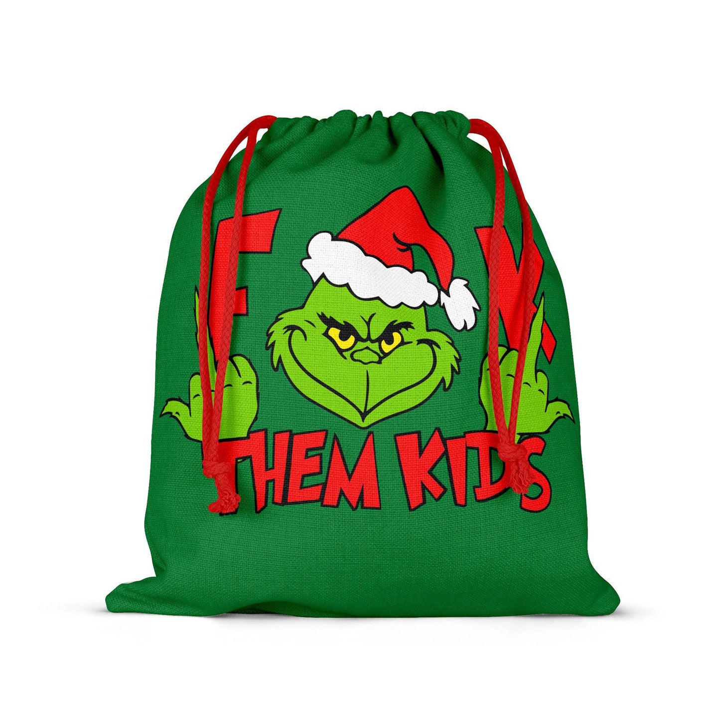 Grinch Christmas Santa Sack Gift Bag