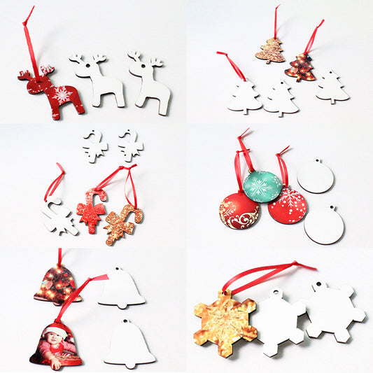 MDF Merry Christmas Ornaments Sublimation Blanks