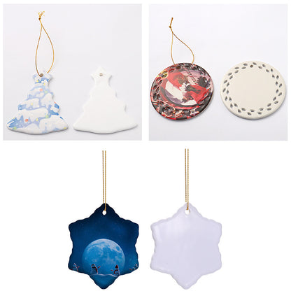 Ceramic Christmas Ornaments Sublimation Blanks