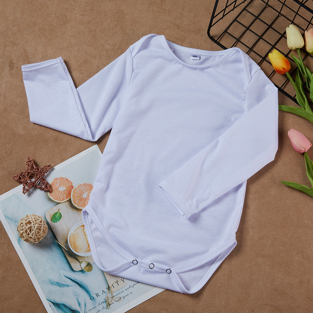 95% Polyester Baby Onesie Long Sleeve Sublimation Blanks