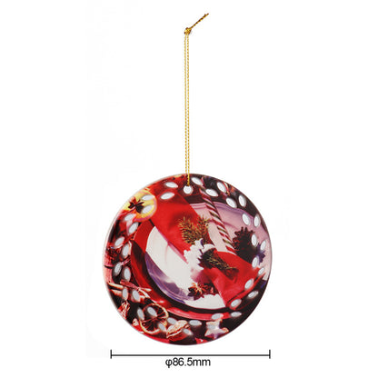 Ceramic Christmas Ornaments Sublimation Blanks