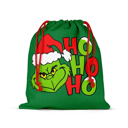 Grinch Christmas Santa Sack Gift Bag