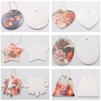 Ceramic Christmas Ornaments Sublimation Blanks