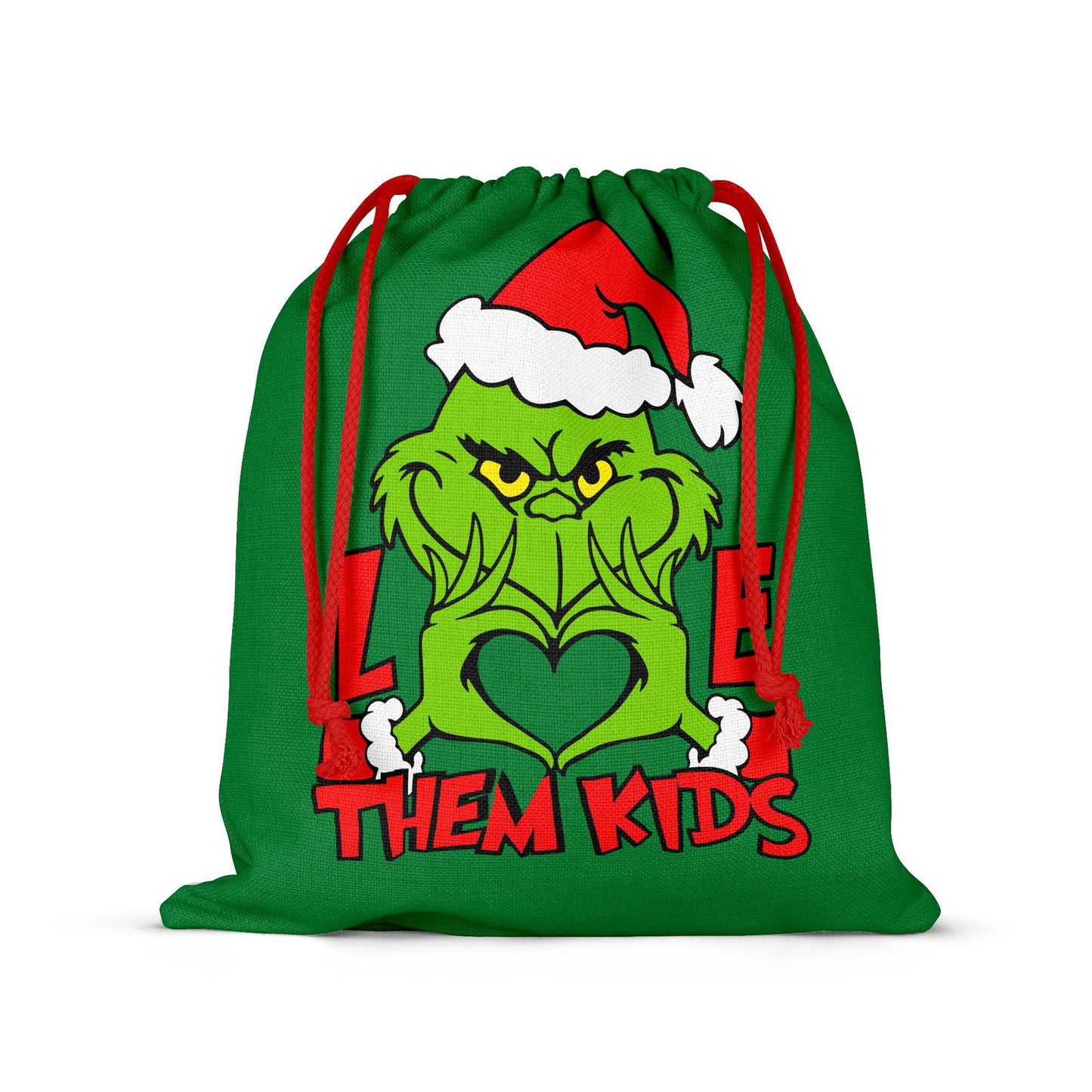 Grinch Christmas Santa Sack Gift Bag