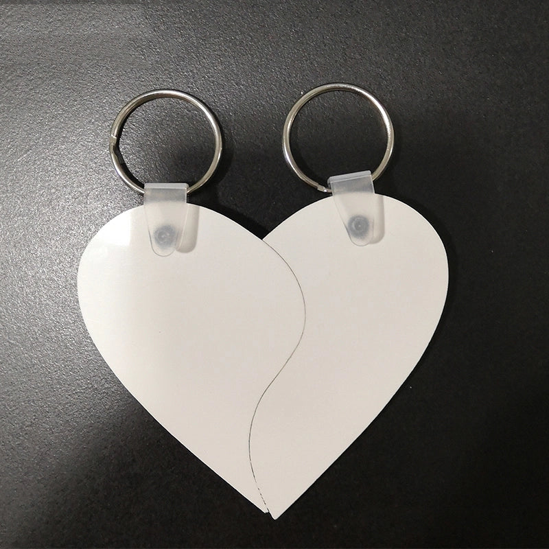 Couple Heart Keychains Sublimation Blanks
