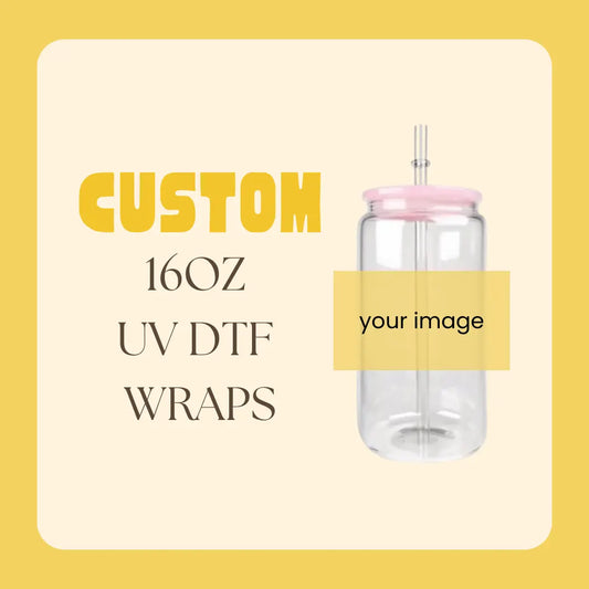 Free Shipping Custom 16oz UV DTF Cup Wraps Wholesale