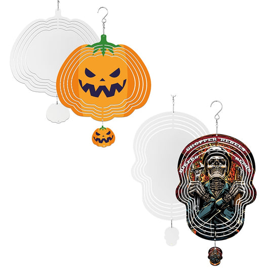 Halloween 8/10 inches Wind Spinners Sublimation Blanks