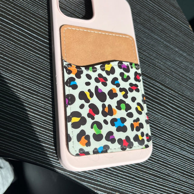Faux Leather Phone Card Holder Sublimation Blanks