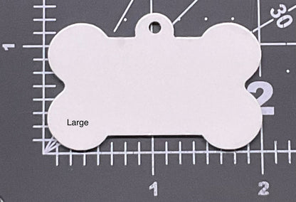 Bone Shape Dog Tags Sublimation Blanks