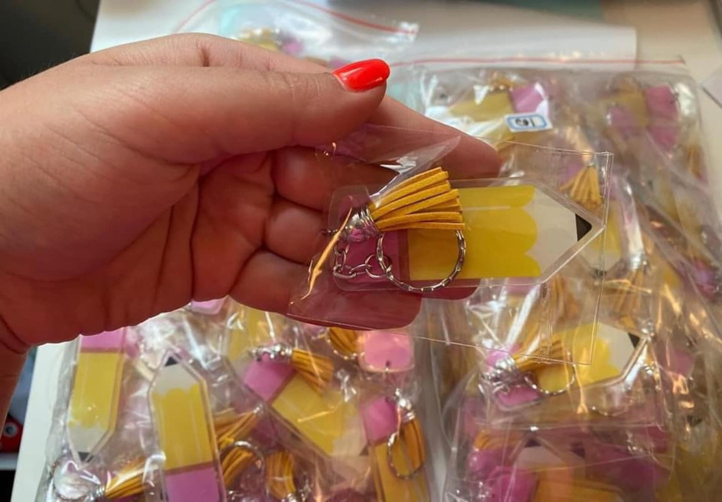 Pencil Acrylic Keychains Blanks