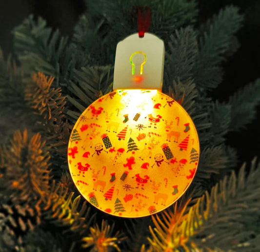 Christmas Light Up Ornaments Sublimation Blanks