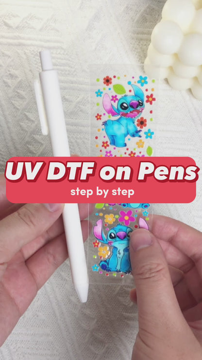 UV DTF Wraps for Bookmarks Pens Waterproof Decals