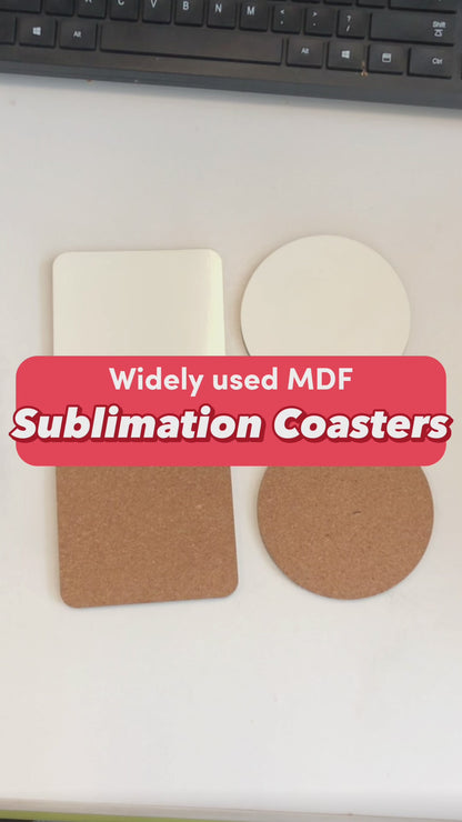 MDF Coasters Sublimation Blanks