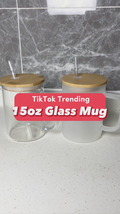 17oz Glass Mug Sublimation Blanks