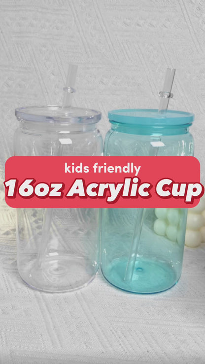 16oz Color Acrylic Libbey Plastic Can