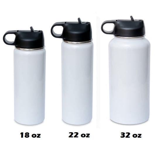18/22/32oz Sports Water Bottle Sublimation Blanks